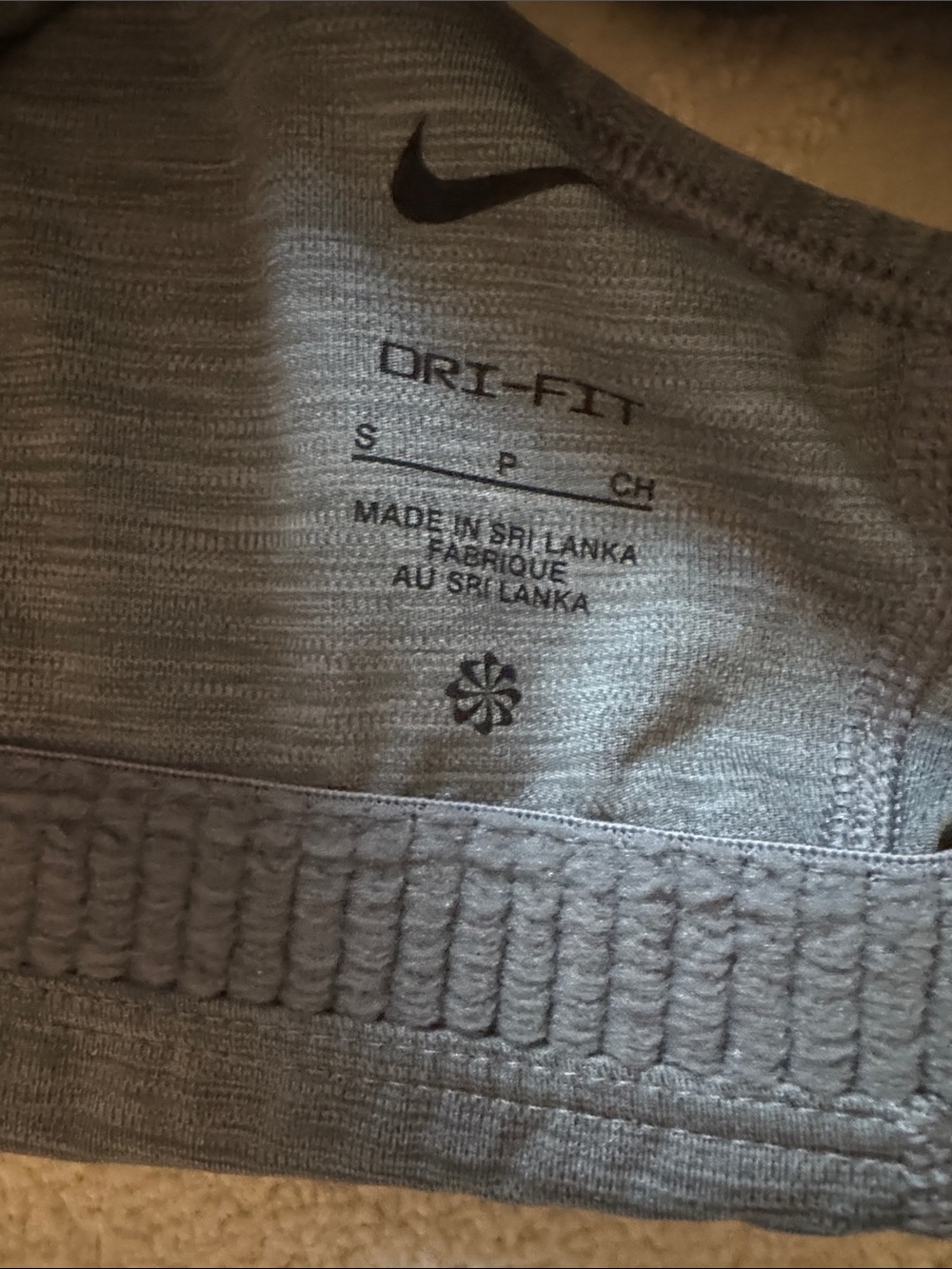 Nike Gray Women's Athletic Shorts & Sports Bra Set - Picture 2 of 8